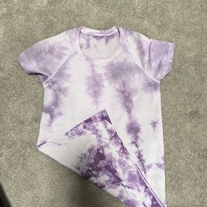 Like new purple tie dye lululemon shirt